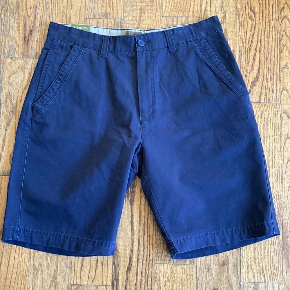 Men’s St. John’s Bay Navy Exploration PDA Shorts 100% Cotton Size 36 New